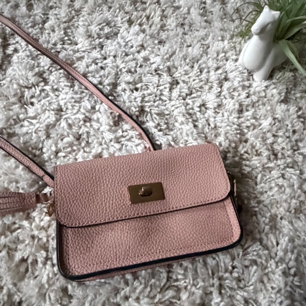 Chic Blush vintage y2k pastel pink 2000s purse Crossbody Bag your style with thi - Picture 3 of 6
